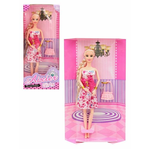 Кукла Aixier Girls 30 см аксессуары в белом платье с веточками AX168-KR9 695₽