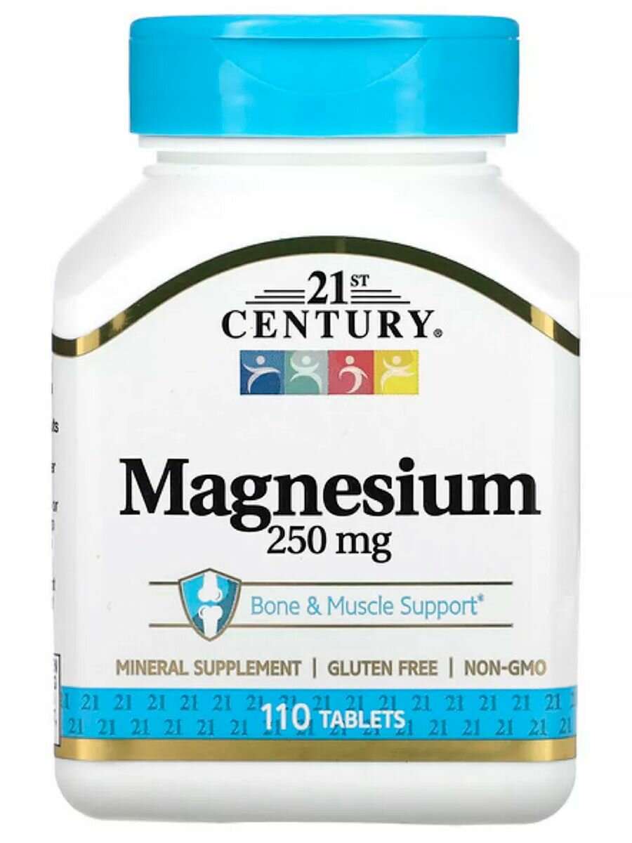 Магний (Magnesium), 250 мг, 110 таблеток