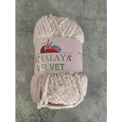 Плюшевая пряжа Himalaya Velvet персиковый 90053, 1 шт пряжа himalaya velvet 048 морская волна 5 шт