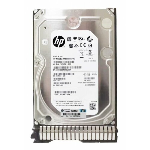 Жесткий диск HP 765252-002 6Tb 7200 SAS 35 HDD 39140₽