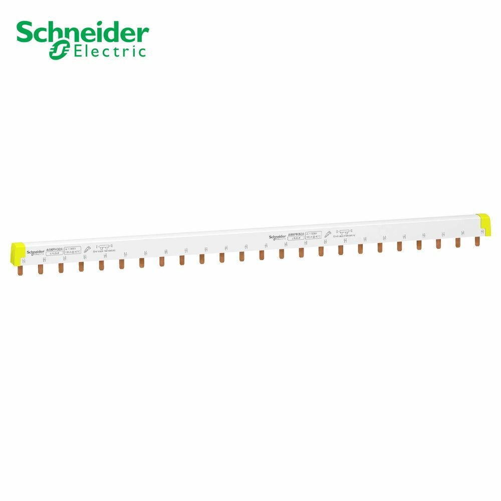 Шинка гребенчатая Schneider Electric Acti 9 3П 24 мод 18 мм A9XPH324