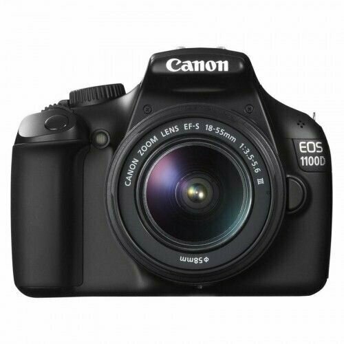 Фотоаппарат Canon EOS 1100D Kit 18-55mm черный 24900₽