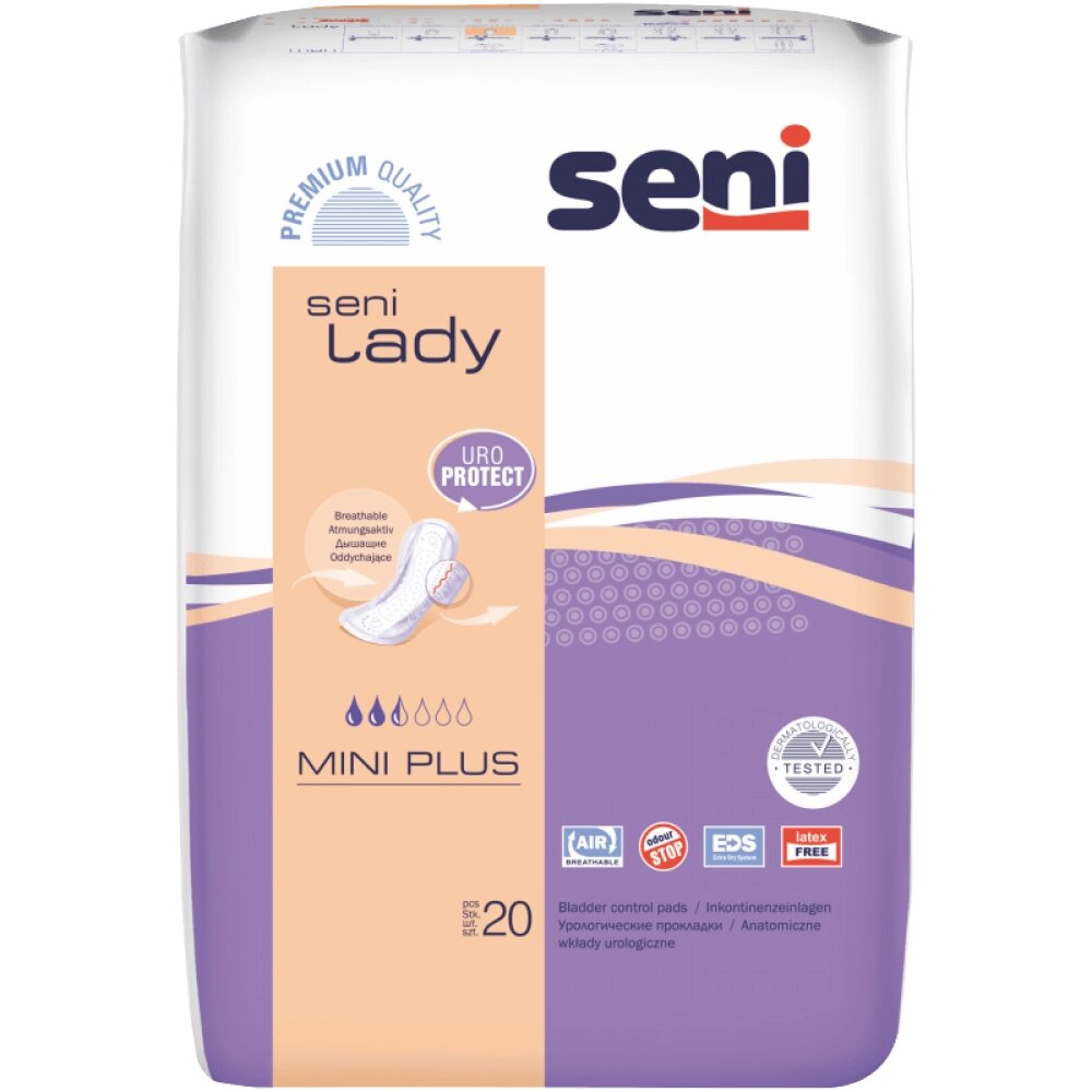 Seni lady mini plus урологические прокладки 20 шт.