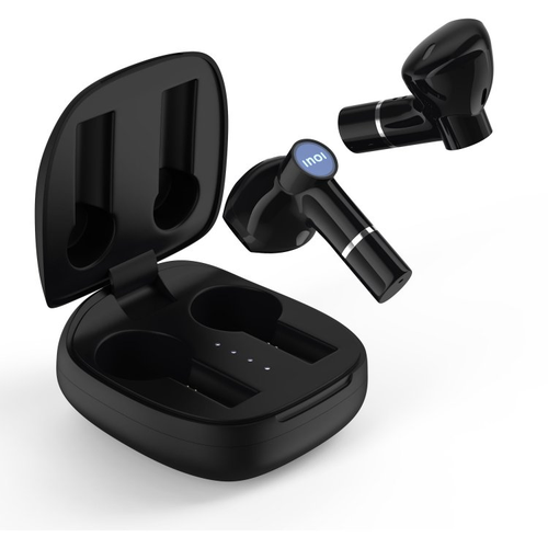 Наушники Inoi Pods - беспроводные вкладыши с сенсорным управлением bluetooth Чёрные 900₽