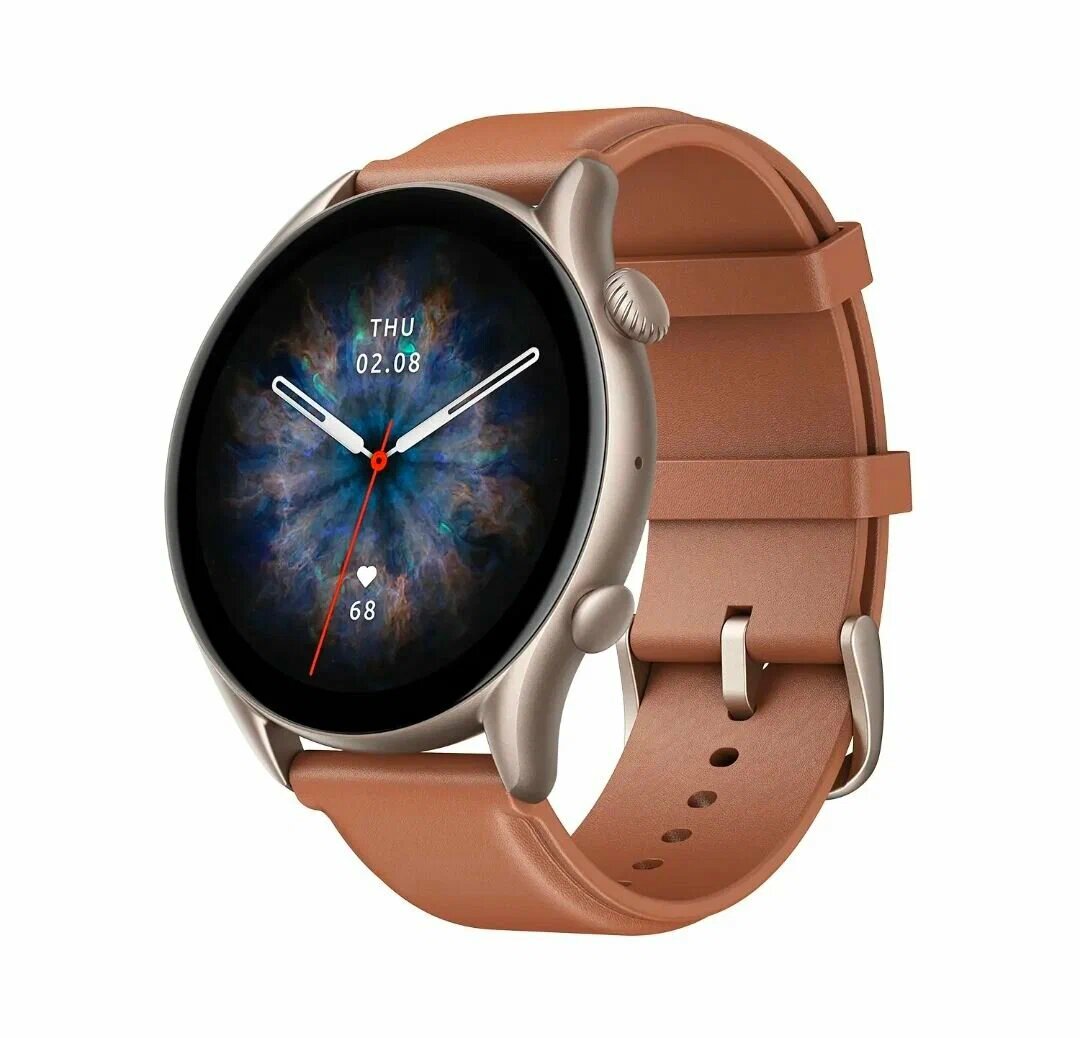 Смарт-часы Amazfit GTR 3 Pro, версия Global, цвет Brown Leather