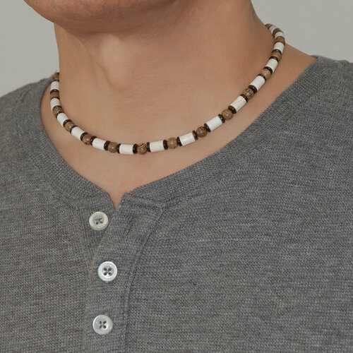 Чокер Zana Design, дерево, керамика, длина 44 см