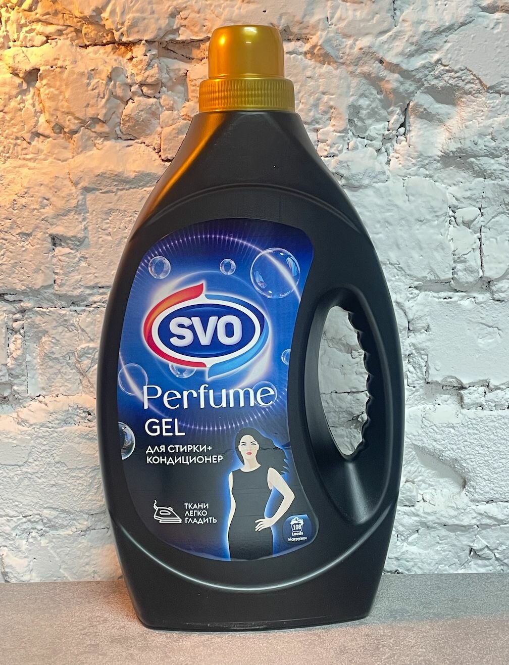 фото Гель для стирки белья + парфюмированный кондиционер SVO Perfume Black 2700мл, 108 стирок