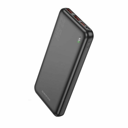 Внешний аккумулятор Borofone BJ38 22.5W+PD20W, 10000mAh, Micro/Type-C, 2USB/Type-C, черный, 1 шт data кабель borofone bu26 3in1 magnetic iphone micro type c черный