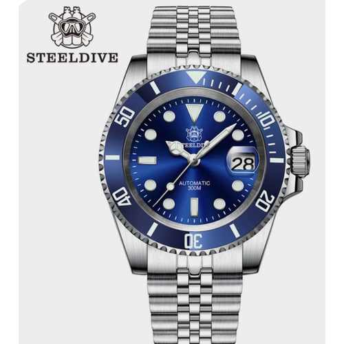 Наручные часы SD1953-828, белый sd1970 steeldive brand 200m waterproof sapphire glass 44mm men nh35 dive watch with ceramic bezel