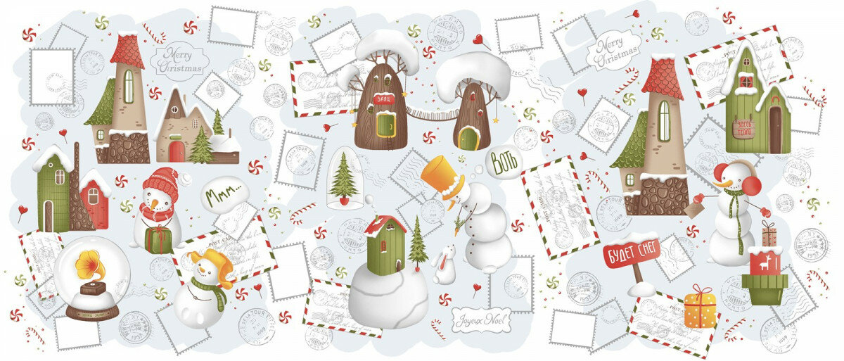 фото Набор вафельных полотенец Valtery FANNY HOLIDAY, 50х60 см (2шт), хлопок