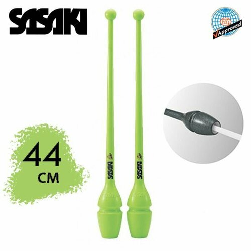 Булавы SASAKI M-34H 40,5см. LMG(Салатовый) FIG зеленый, салатовый
