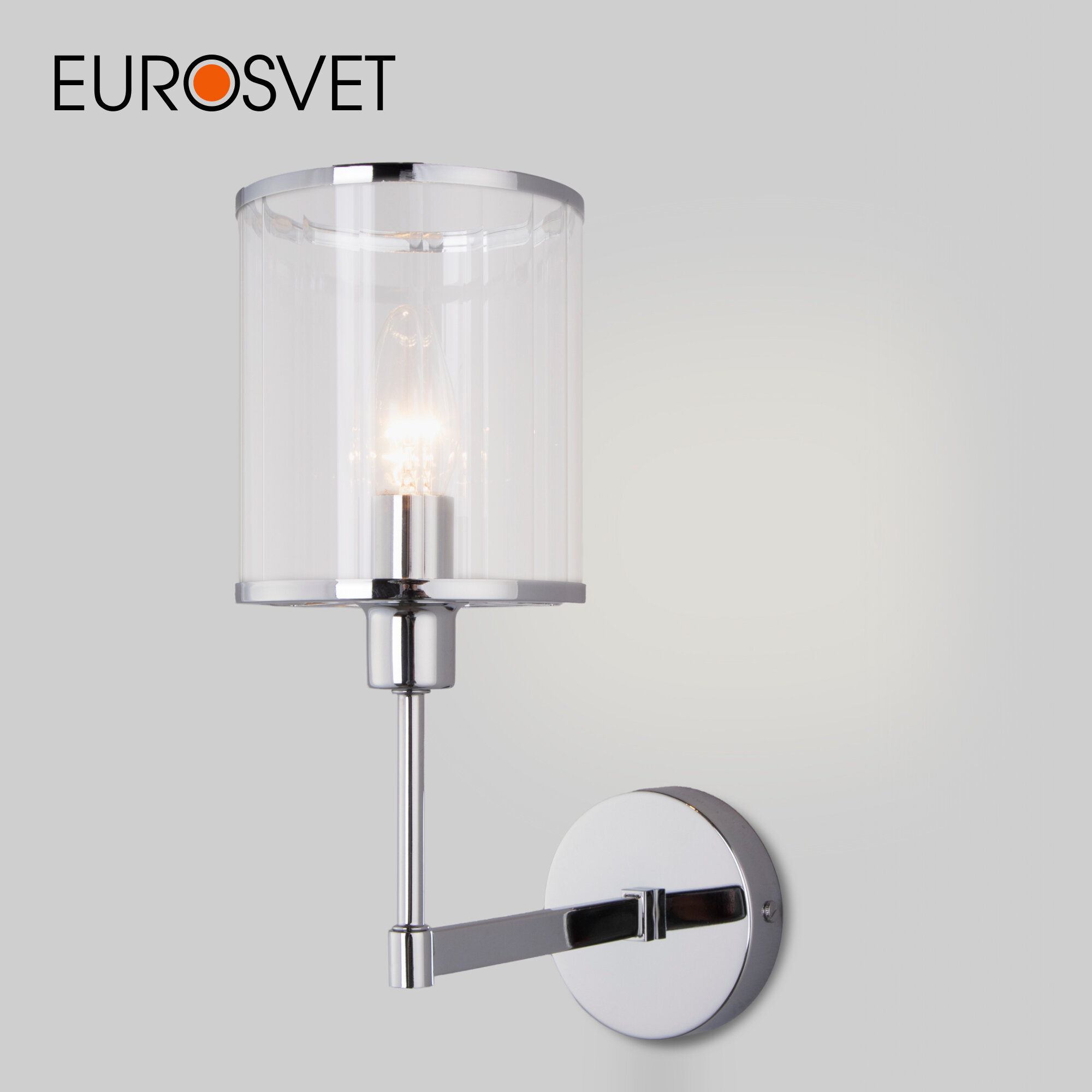 Бра / Настенный светильник Eurosvet Inari 60144/1 цвет хром