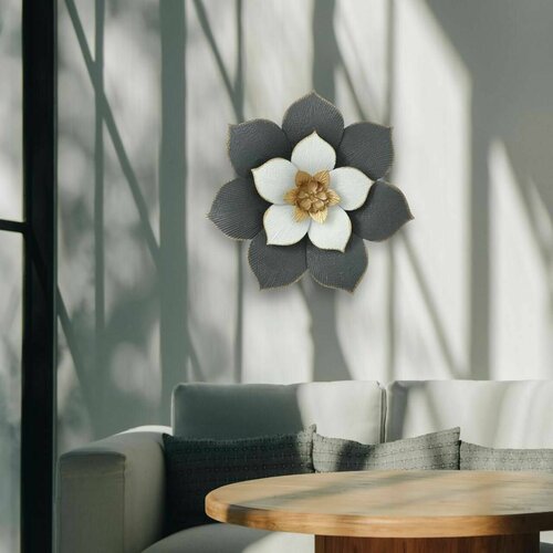 Панно настенное декоративное Лилии 47х47 см Картины для интерьера на стену декор для дома интерьера 6229₽