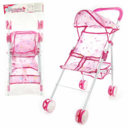 Коляска прогулочная для кукол металлическая Amico 488₽