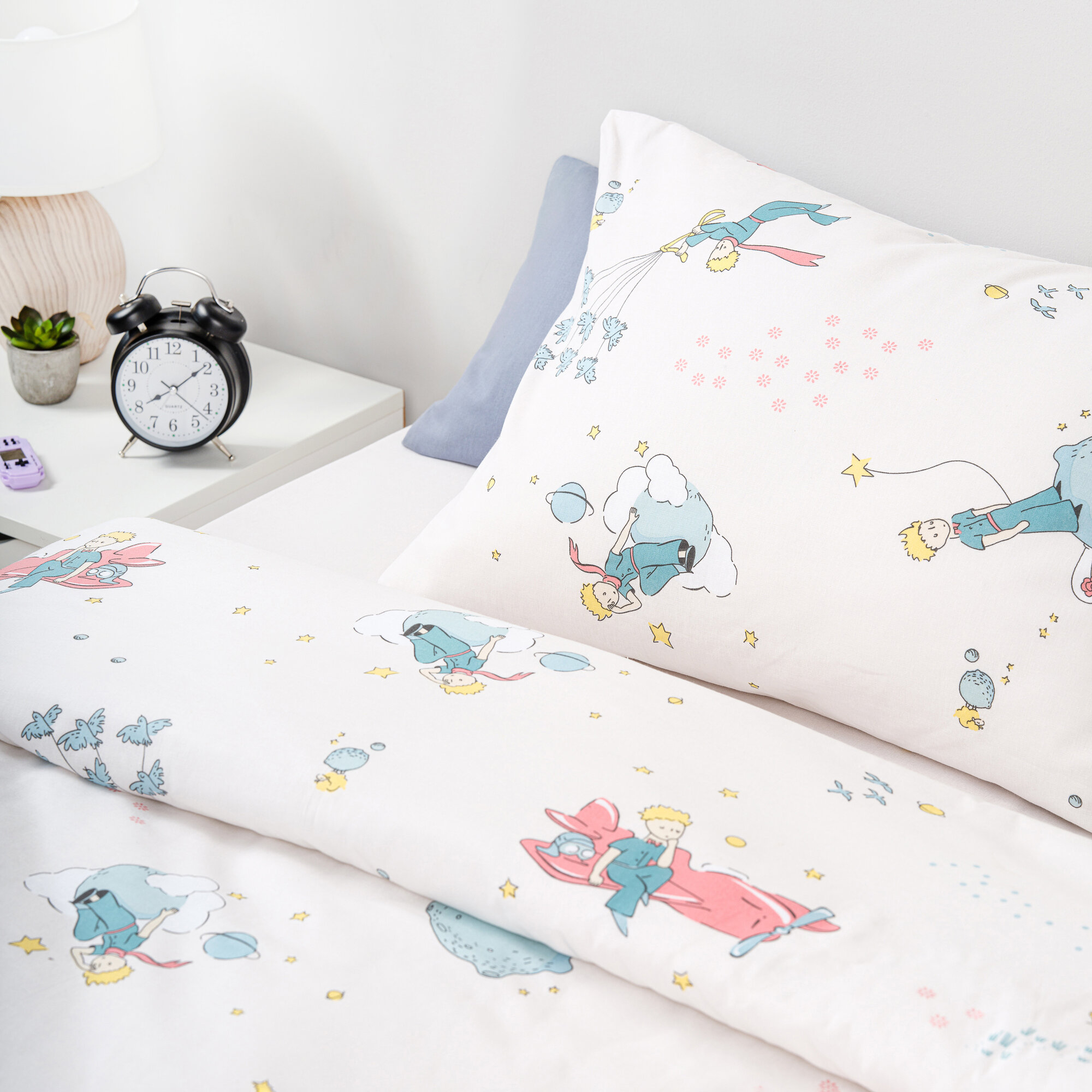 фото Постельное белье 1 5 спальное детское Ночь Нежна Маленький принц, наволочки 70х70, 100% хлопок ткань бязь