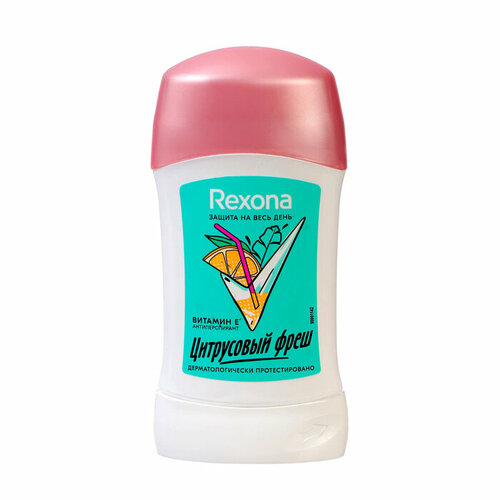Дезодорант-антиперспирант стик Rexona цитрусовый фреш, 40 мл дезодорант charm 40 мл