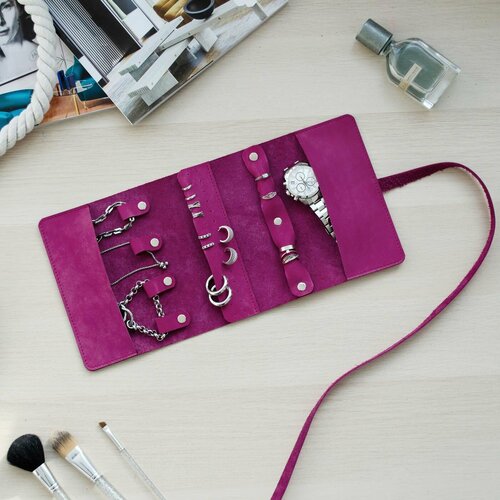 Органайзер для украшений LEWSKI, 2х12х7 см, , розовый