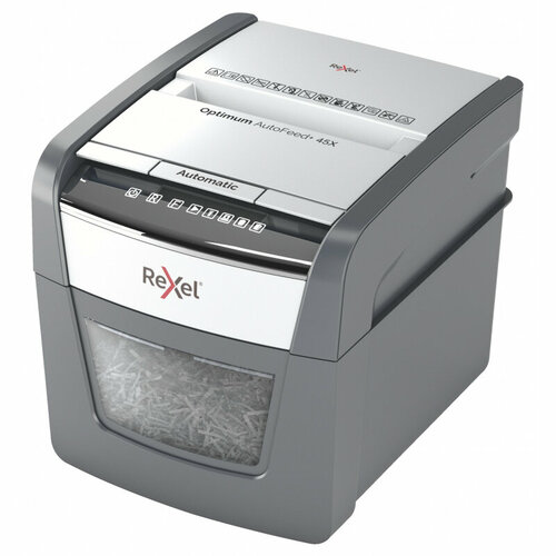 Шредер (уничтожитель) Rexel Optimum AutoFeed+ 45X 4ур. секр,45лист,20л