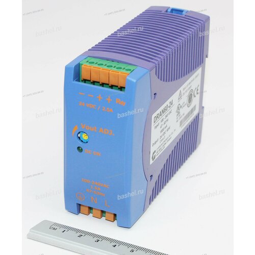 24V 60W 25A DRAN60-24 Модуль питания сетевой блок питания на DIN рейку CASE DRAN-60 CHINFA 31648₽