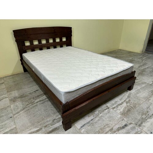 Кровать из дерева Барин-1 под старину состаренная 90х190 см габариты 100х200 см 24300₽