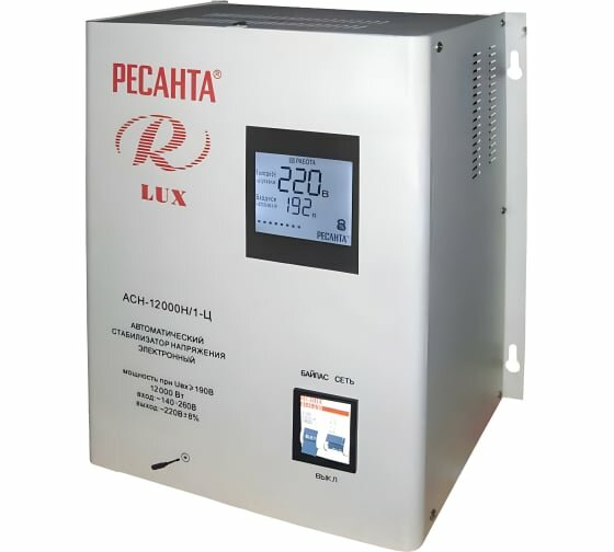 Стабилизатор напряжения Ресанта Lux АСН-12000 Н/1-Ц