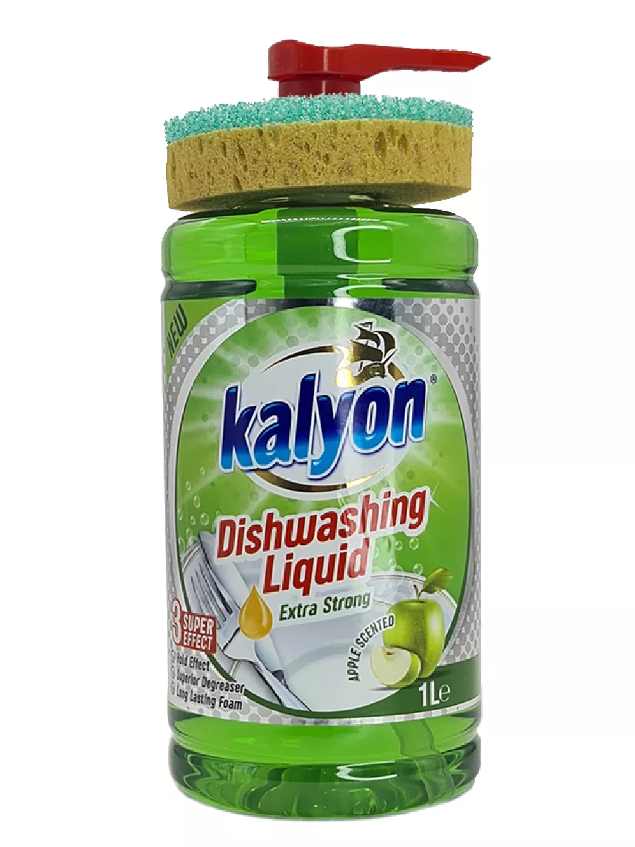 фото Средство для мытья посуды Kalyon "Яблоко" 1л