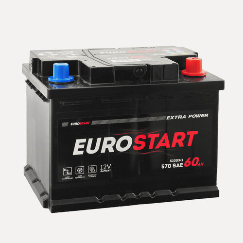 Изображение товара Аккумулятор EUROSTART EXTRA POWER 60 Ач 520А О/П EU600