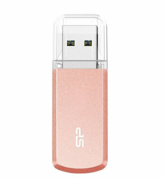 Флэш-память USB_128 GB Silicon Power Helios 202 Rose gold USB3.2