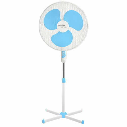 Scarlett Напольный вентилятор 16 дюймов 3 режима работы голубой 407400₽