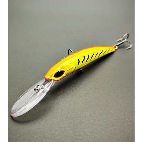Воблер для троллинга YO-ZURI 110 Crystal minnow Deep diver(F) Япония на щуку, сома, судака