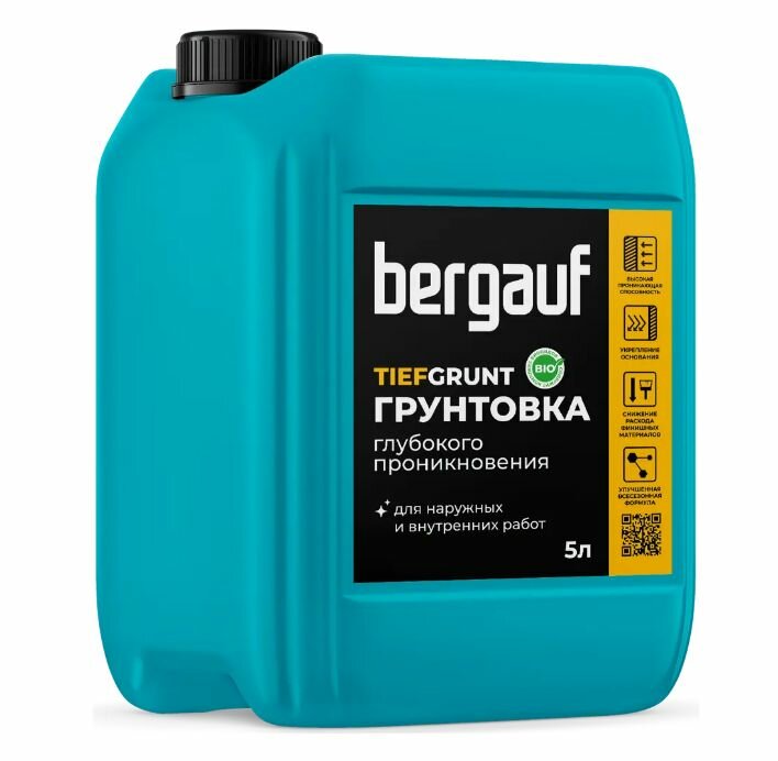 Грунтовка глубокого проникновения Bergauf TiefGrunt 5 л