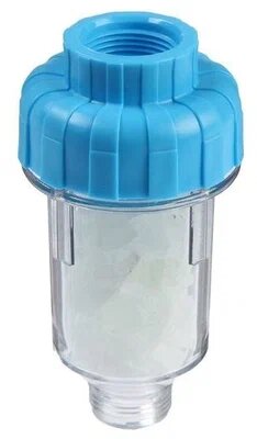 фото Фильтр магистральный unicorn Фильтр магистральный для стиральной машины UNICORN 3/4" (WM34) для горячей воды синий/прозрачный