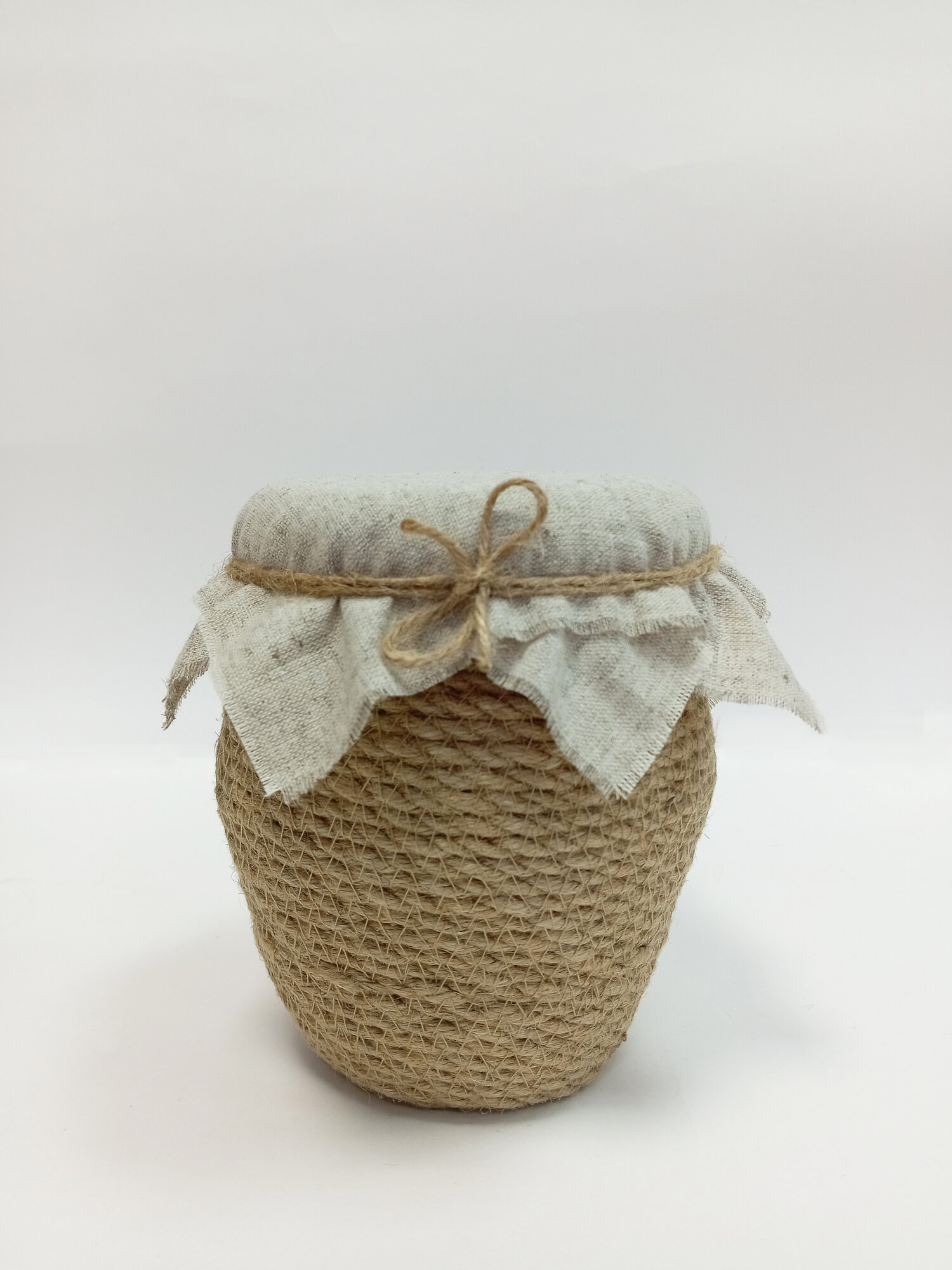 фото Корзина-банка для хранения из джута, Vecher Home