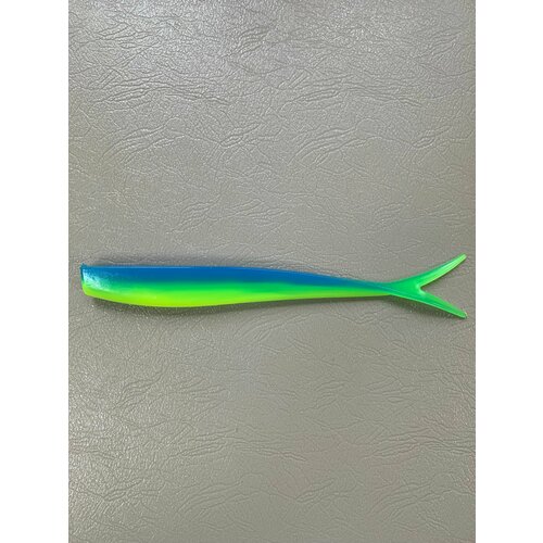 Мягкая крупная силиконовая приманка для рыбалки Pike Slag 21см (свимбейт/ джеркбейт), Голубой зеленый (Summer day), 1 шт.