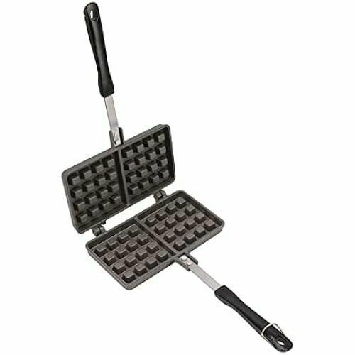 Вафельница-сэндвич форма для выпечки вафель антипригарная вафельница из алюминиевого сплава для плиты вафельница для кемпинга железная вафельная форма для приготовления пищи на кухне 743300₽