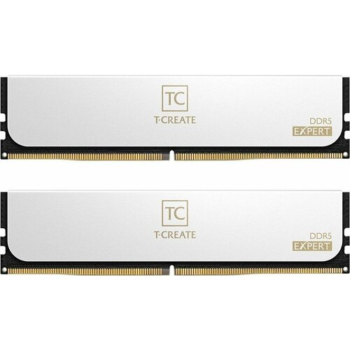 Оперативная память TEAMGROUP T-Create Expert White CTCWD532G6000HC38ADC01 DIMM DDR5 32Гб6000МГц CL38 2x16Гб радиатор 1355900₽