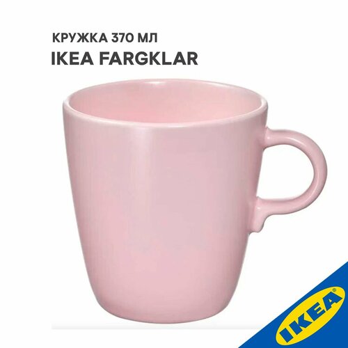 фото Кружка ikea fargklar фэргклар 370 мл матовая поверхность светло-розовый икеа