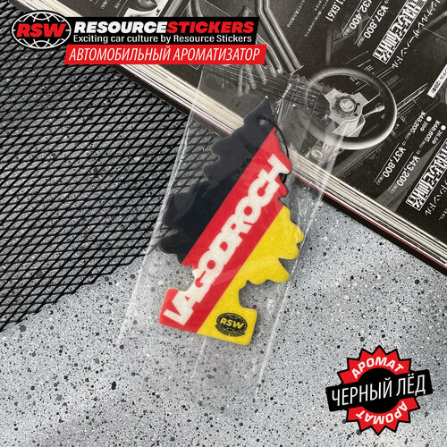 Изображение товара Ароматизатор для автомобиля "Ёлочка" VAGODROCH черный лед / Resource Stickers