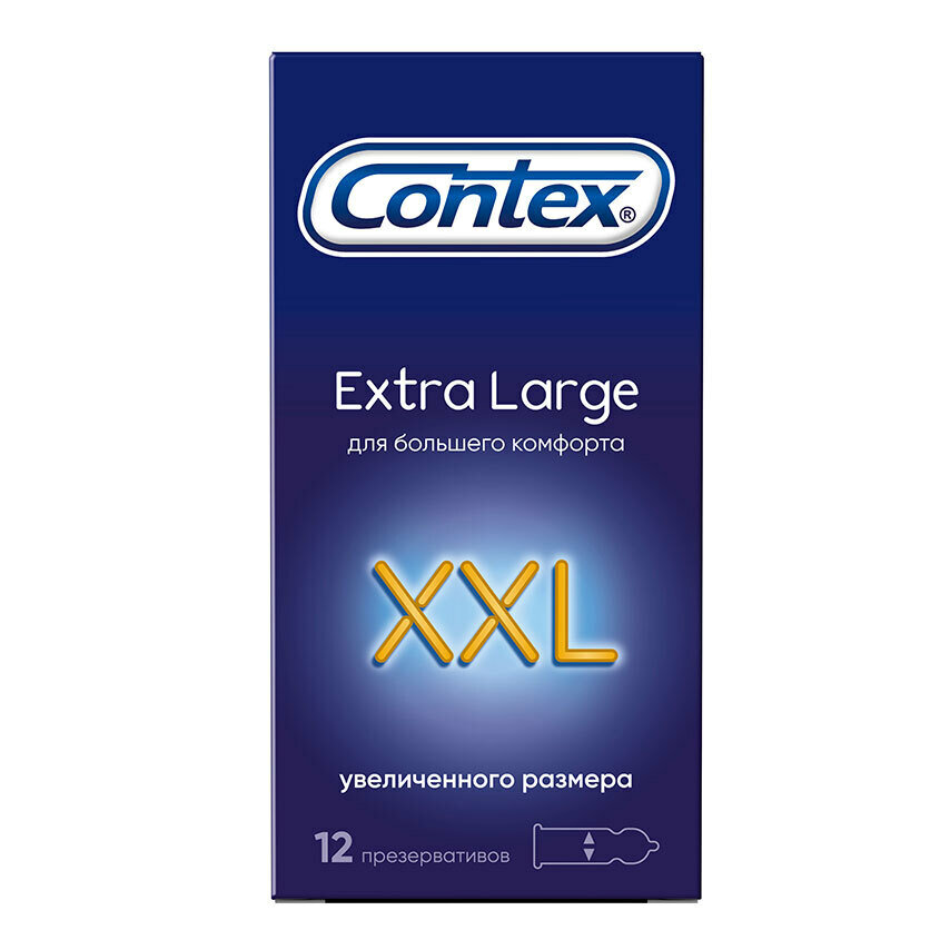CONTEX Презервативы Extra Large (увеличенного размера) 12 шт