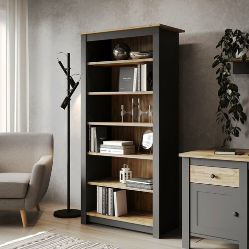 Стеллаж деревянный CRETE 89х44х180см 6 полок 16881₽