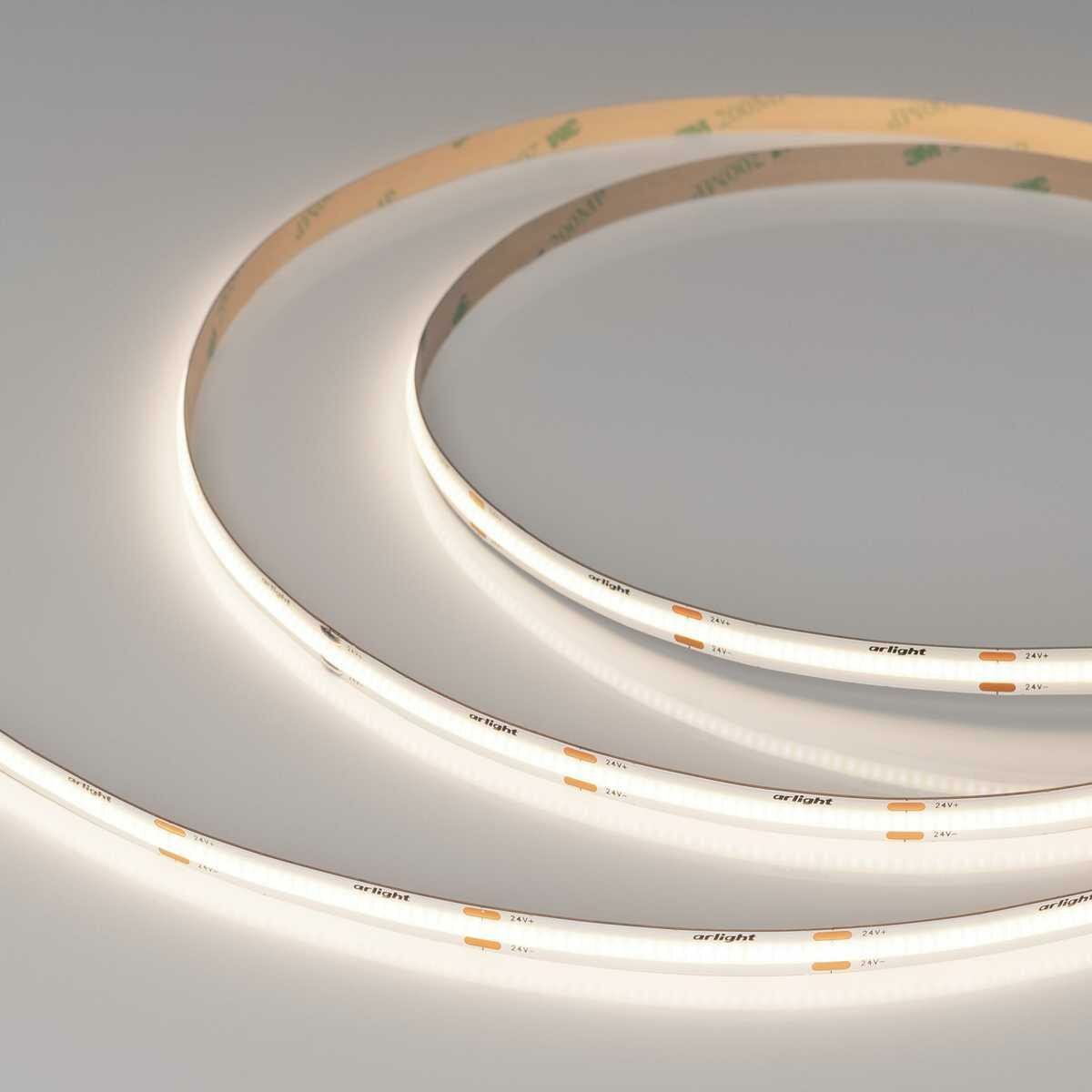 Arlight Светодиодная лента Arlight 8W/m 480LED/m CSP дневной белый 5M COB-X480-8mm 24V Day4000 039058