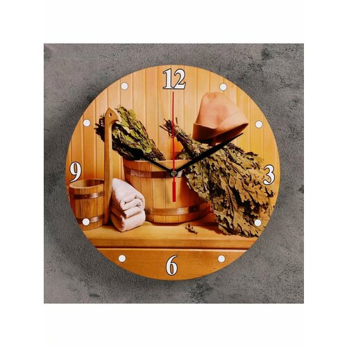 Часы настенные серия Баня Вкусная баня 484₽