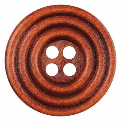 Пуговицы "BLITZ" DRN 0065 40 " ( 25 мм) 24 шт дерево №287 терракотовый