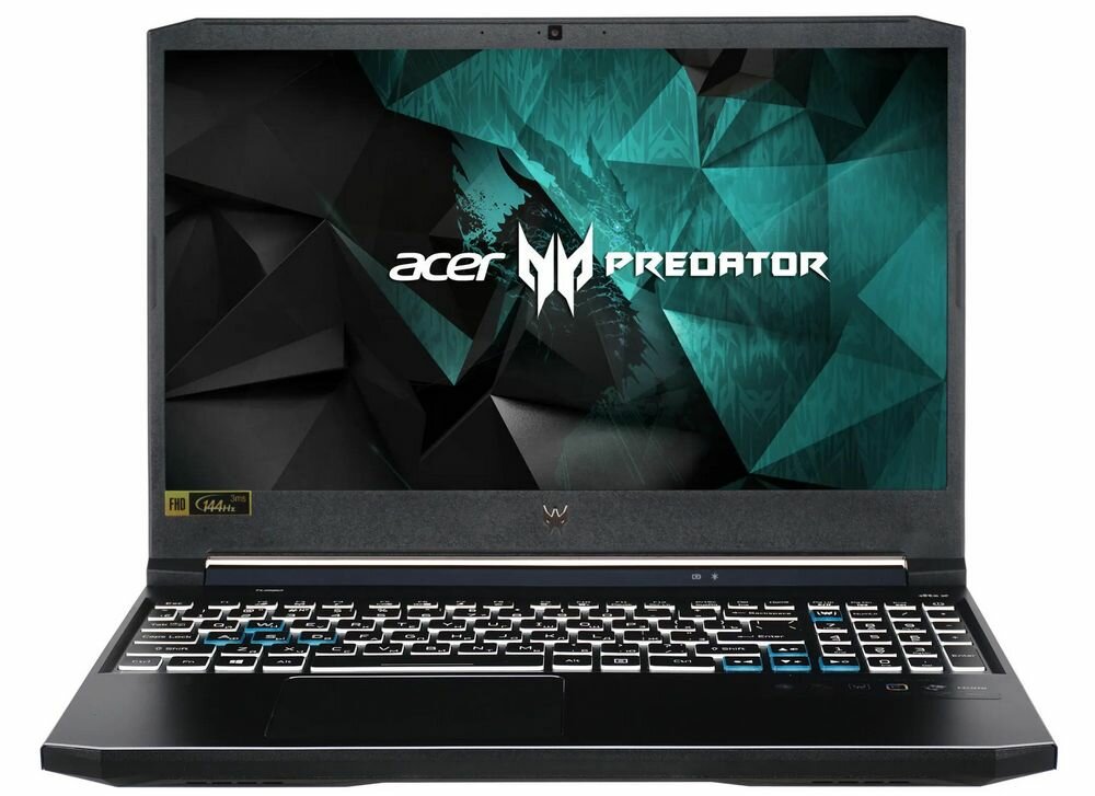 15.6" Ноутбук Acer Predator Helios 300 PH315-54-76BE (NH. QC2ER.006) черный - 1920x1080, IPS, Intel Core i7-11800H, ядра: 8 х 2.3 ГГц, 16 ГБ, SSD 1024 ГБ, GeForce RTX 3060 для ноутбуков - 6 ГБ