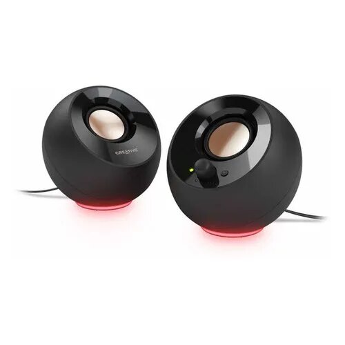 Колонки Creative Pebble SE, 2.0, черный [51mf1725aa000]