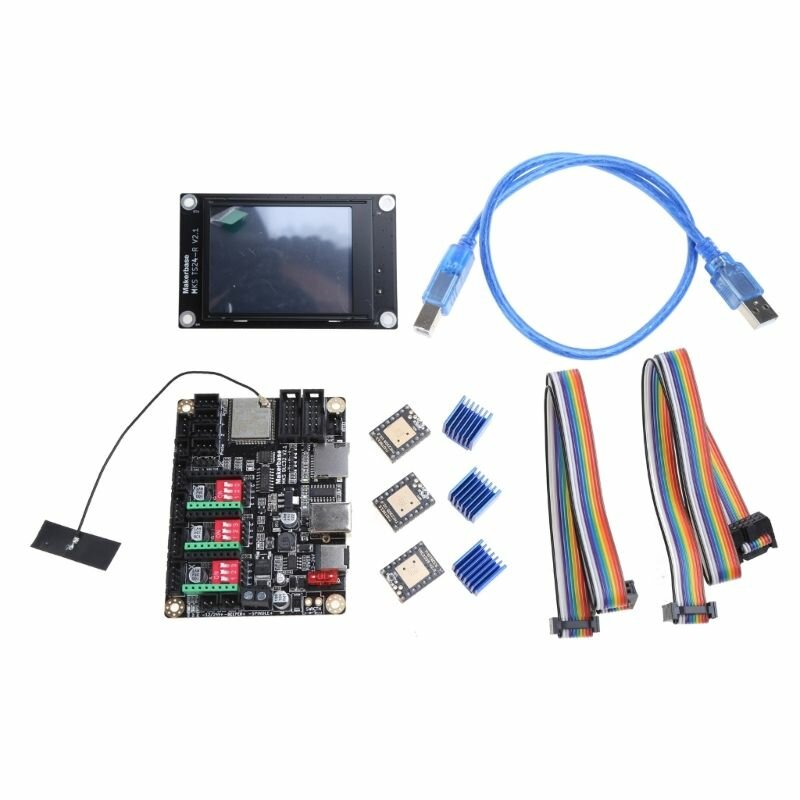 Makerbase-MKS DLC32 V2.1 Материнская плата с ЧПУ GRBL 32-битный автономный контроллер TS24-R Сенсорный экран 3D-гравер Обновление машины-