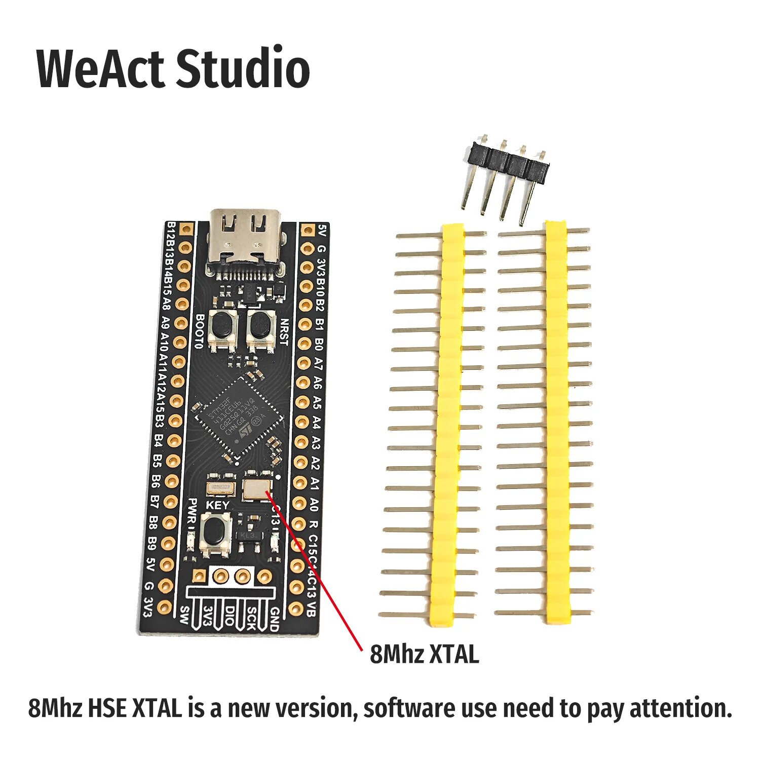 WeAct BlackPill STM32F411CEU6 разработчикская плата