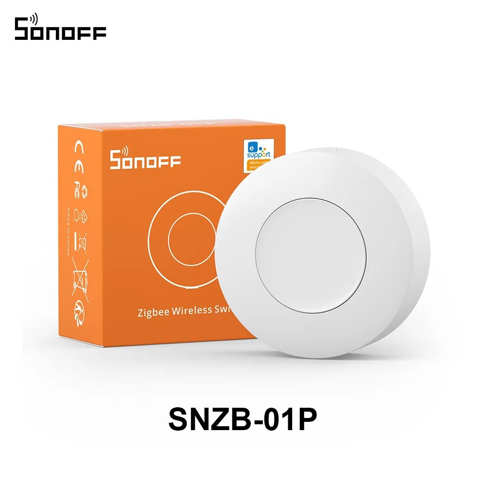 Умный беспроводной переключатель Zigbee SNZB-01P, SNZB-01P