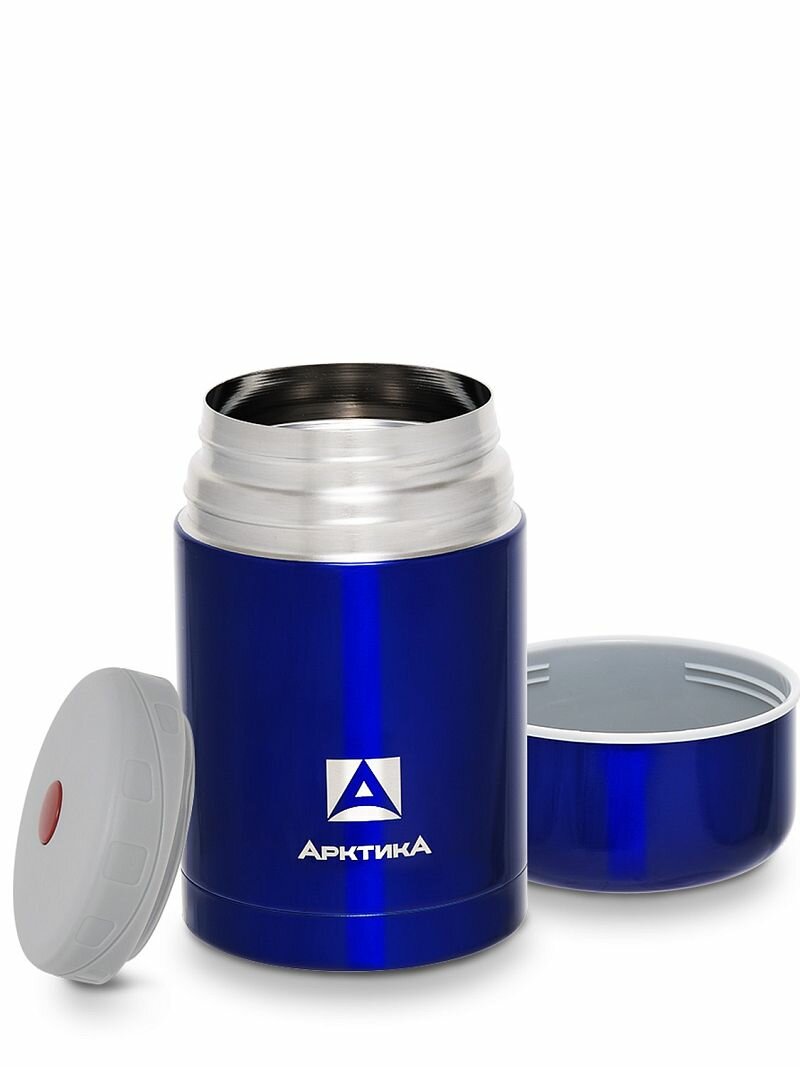 Термос для еды с широким горлом Арктика 302-750, 0.75л, синий