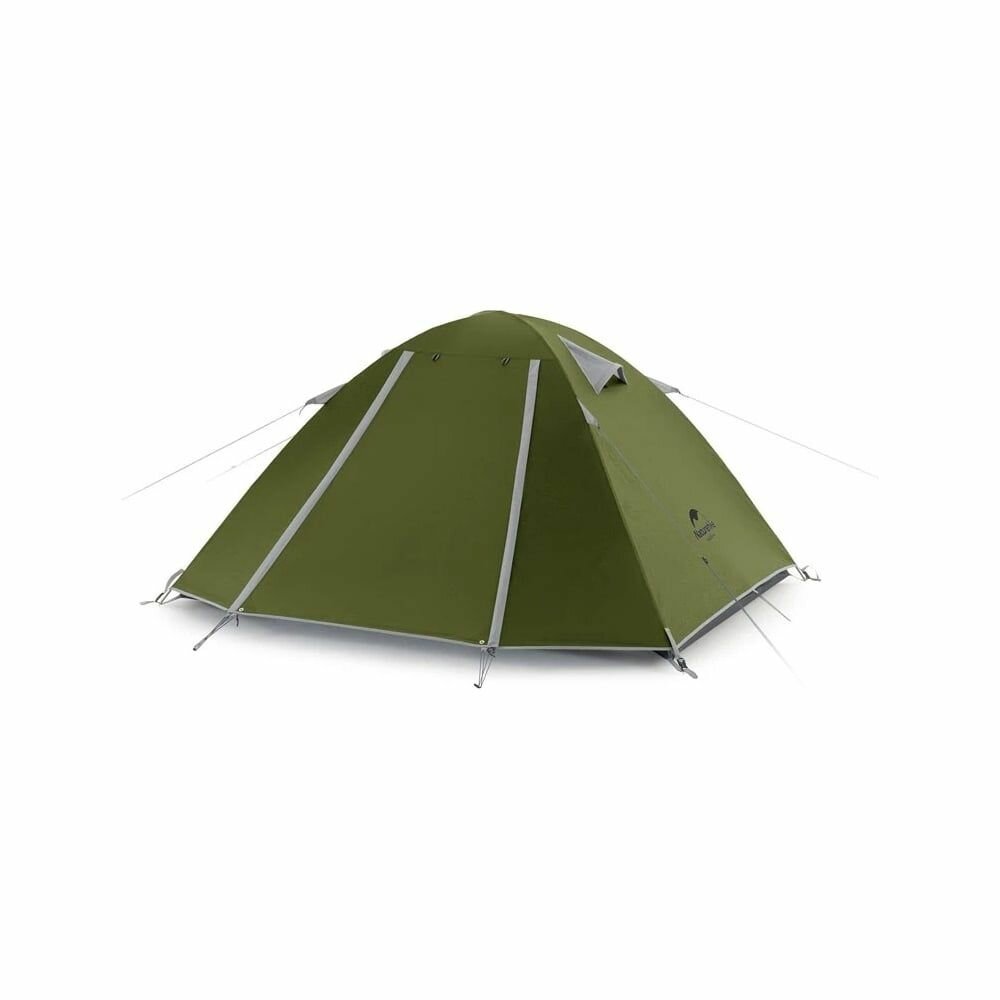 Палатка Naturehike с алюминиевыми дугами, на 3 человека, NH18Z033-P, темно-зеленая